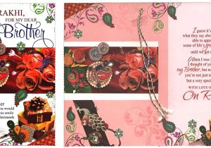 Handmade Greeting Card for Raksha Bandhan Pack Of 5 X Rakhi Cards Raksha Bandhan Rakhi Greeting Cards