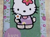 Handmade Hello Kitty Birthday Card Tarjetas Label Y Tag A Kids Birthday Cards