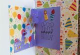 Handmade Pop Up Birthday Card Balloon Pop Up Bday Card Balloon Pop Cards