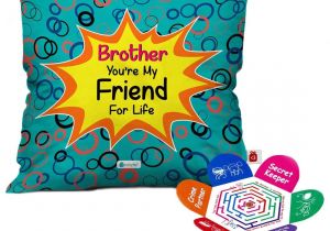 Handmade Rakhi Card for Brother Amazon Com Indigifts Rakhi Gift Best Brother Quote Blue Set