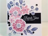 Handmade Thank You Card Designs Falling Flowers Thank You so Very Much with Images