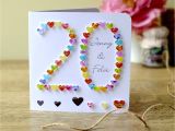 Happy Anniversary Card with Name Handmade 20th Wedding Anniversary Card 20th Anniversary