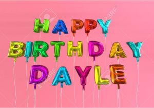 Happy Birthday Animated Card with Name Stock Photo