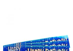 Happy Birthday Banner Card Factory Holographic Happy Birthday Blue Foil Banners Pack Of 3