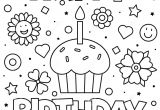 Happy Birthday Card Coloring Pages Coloring Page Vector Illustration Stock Vector