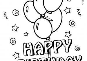 Happy Birthday Card Coloring Pages Printable Coloring Pages for A Birthday Coloring Home