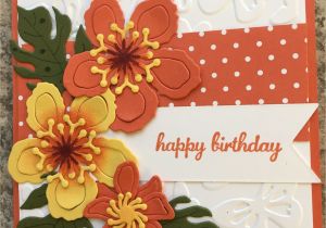 Happy Birthday Card Design Drawing orange Dsp 1 5 Draw Lines On Leaves Sponge Color On