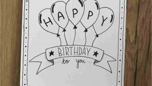 Happy Birthday Card Design Drawing Pin Auf Geburtstagskarten
