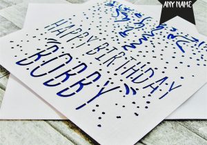 Happy Birthday Card for Brother Personalised Birthday Card Personalised Happy Birthday Card