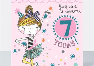 Happy Birthday Card Little Girl 7th Birthday Card Girl You are A Superstar 7 today Little Miss Sassy Birthday Card Children S Birthday Card Daughter Granddaughter