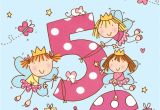 Happy Birthday Card Little Girl Age 5 Girls Twinkly Birthday Card