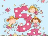 Happy Birthday Card Little Girl Age 5 Girls Twinkly Birthday Card