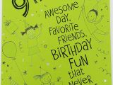 Happy Birthday Card Little Girl Happy 9th Birthday Greeting Card Enjoy the Fun and Have A
