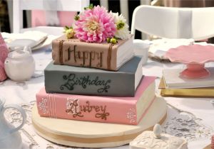 Happy Birthday Card Name Edit I Love the Idea Of A Book Cake Maybe I M A Little Obsessed