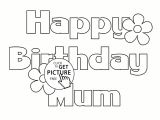 Happy Birthday Card Printable Coloring Birthday Cards for Colouring Printable D 2020 D