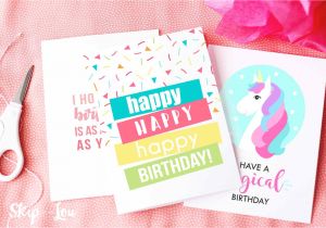 Happy Birthday Card Quarter Fold 10 Free Printable Birthday Cards for Everyone