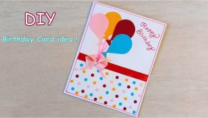 Happy Birthday Card Very Easy and Beautiful Diy Beautiful Handmade Birthday Card Quick Birthday Card