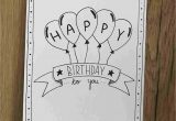 Happy Birthday Card Very Easy and Beautiful How to Draw A Happy Birthday Card Inspiration In