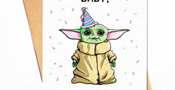 Happy Birthday Card Very Easy Baby Yoda Birthday Card D Yoda Happy Birthday Happy