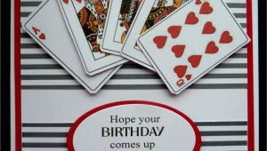 Happy Birthday Card with Name Edit S459 Hand Made Birthday Card Using Playing Card Images