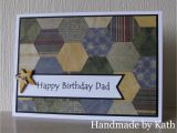 Happy Birthday Dies for Card Making Handmade by Kath Happy Birthday Dad