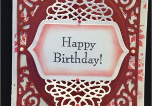 Happy Birthday Dies for Card Making Spellbinders Filigree Delights Tranquil Moments Dies
