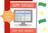Happy Birthday Edit Name On Card Financial Burden Birthday Card Teepee Creations Funny