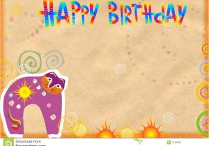 Happy Birthday From the Cat Card Congratulatory Card On Birthday Stock Image Image Of Card