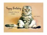 Happy Birthday From the Cat Card Funny Cat Birthday Cards Postcards and Greeting Cards