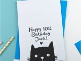 Happy Birthday From the Cat Card Personalised Happy Birthday Cat Card