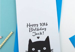 Happy Birthday From the Cat Card Personalised Happy Birthday Cat Card