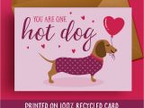 Happy Birthday From the Dog Card Birthday Card Boyfriend Dachshund Birthday Card Sausage