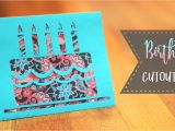 Happy Birthday Greeting Card Youtube How to Make A Birthday Cake Cutout Card Patterns