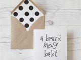 Happy Birthday Hand Lettering Card A Brand New Baby In 2020 Luxury Birthday Cards Hand