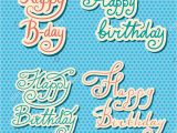 Happy Birthday Hand Lettering Card Happy Birthday Text Hand Drawn Lettering Collection Of