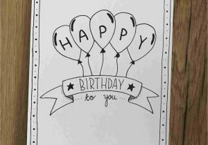 Happy Birthday Hand Lettering Card How to Draw A Happy Birthday Card Inspiration In