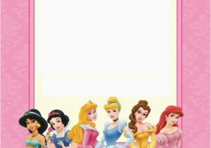 Happy Birthday Invitation Card In English Free Printable Disney Princess Ticket Invitation Template