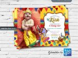 Happy Birthday Invitation Card In English Krishna Hindu God themed Birthday Invite Invitation Card