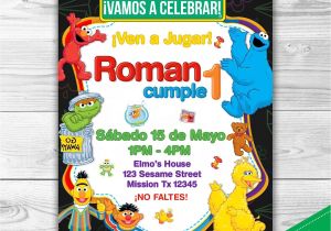 Happy Birthday Invitation Card In English Sesame Street Party Invitations Template Sample Pdf Free