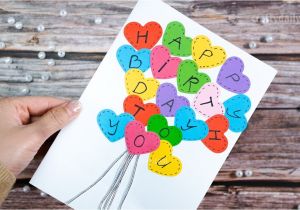 Happy Birthday Ka Card Kaise Banate Hain Heart Card Happy Birthday Card Happy Birthday Greetings Card