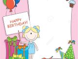 Happy Birthday Ka Greeting Card Stock Photo