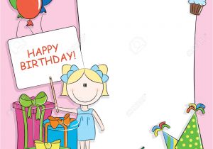 Happy Birthday Ka Greeting Card Stock Photo