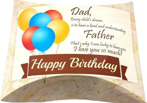 Happy Birthday Love Card with Name Amazon Com Happy Birthday Dad Pillow Greeting Gift Card Box