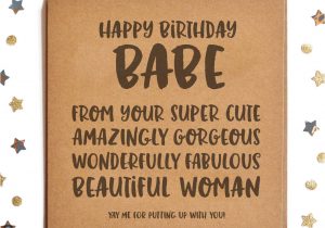 Happy Birthday Lovely Lady Card Happy Birthday Babe From Girlfriend Woman Square Card