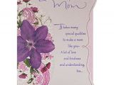 Happy Birthday Mom Greeting Card Hallmark Birthday Greeting Card to Mother Purple Flower