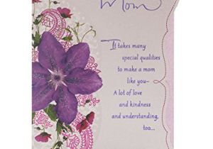 Happy Birthday Mom Greeting Card Hallmark Birthday Greeting Card to Mother Purple Flower