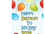 Happy Birthday Name Greeting Card Happy Birthday to My Best Sister Greeting Card