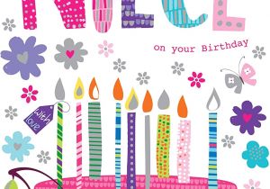 Happy Birthday Niece Card Images to A Very Lovely Niece Cake Candles Party Popper Design