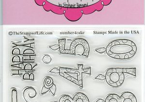 Happy Birthday Stamps for Card Making Happy Birthday Stamps for Card Making and Scrapbooking Supplies by the Stamps Of Life Candle Numbers