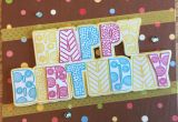 Happy Birthday Stickers for Card Making Stamplistic Happy Birthday Background is Store Bought Card